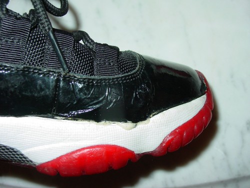 2001 Nike Air Jordan Retro 11 "Bred 2001" Youth Shoes! Size 5Y Sold As Is! - Picture 5 of 12