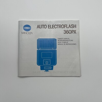 Minolta AUTO ELECTROFLASH 360PX Bedienungsanleitung #P4