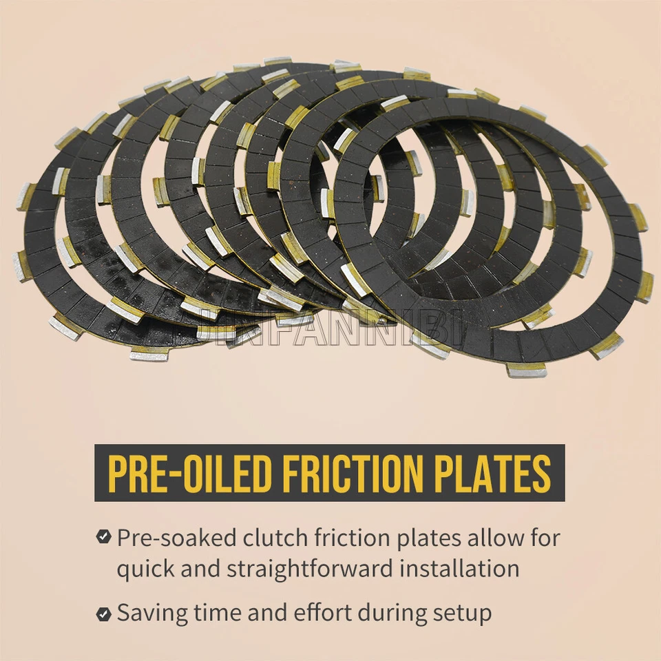 Embrague Fricción Placas de Acero Resorte con Kit de Junta para Suzuki DR650SE 1996-2022 Foto 4 de 4