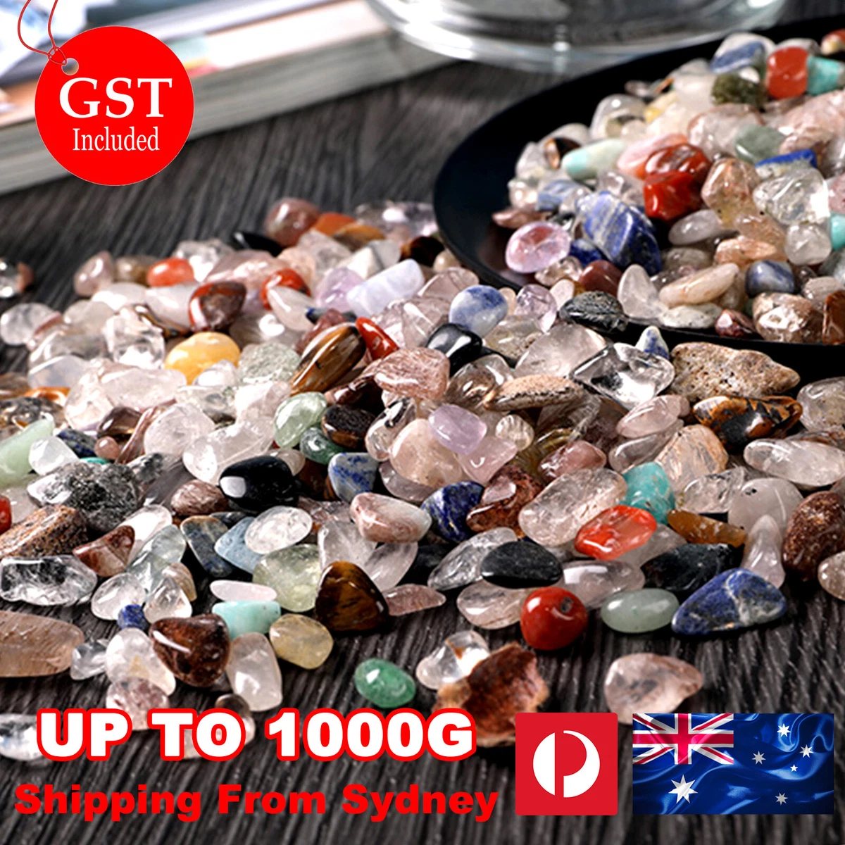 Mixed Tumbled Gemstone Crystal BULK 100g 1kg Crystals Gemstone