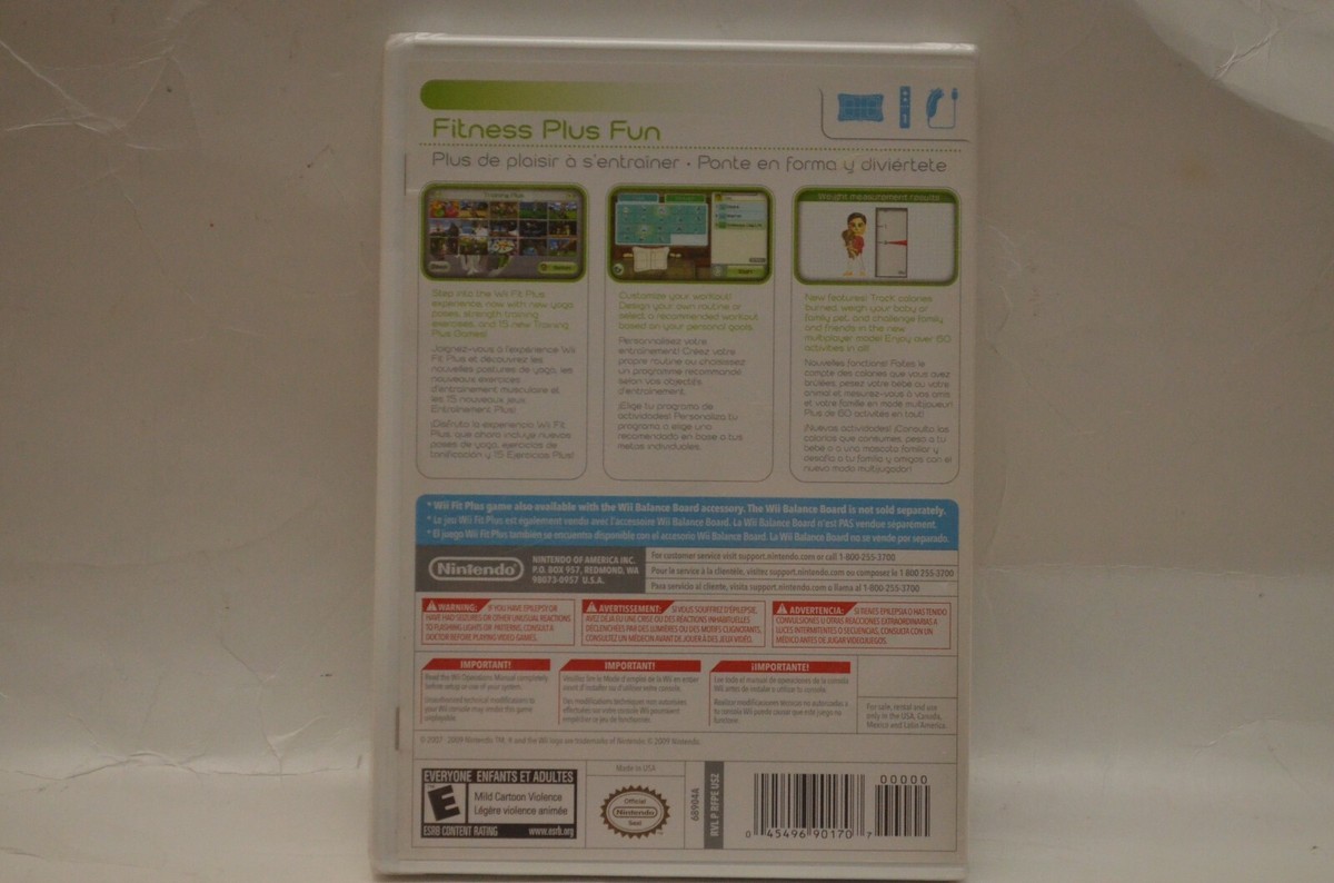 NEW Nintendo Wii Fit Plus Game (Factory Sealed). | eBay