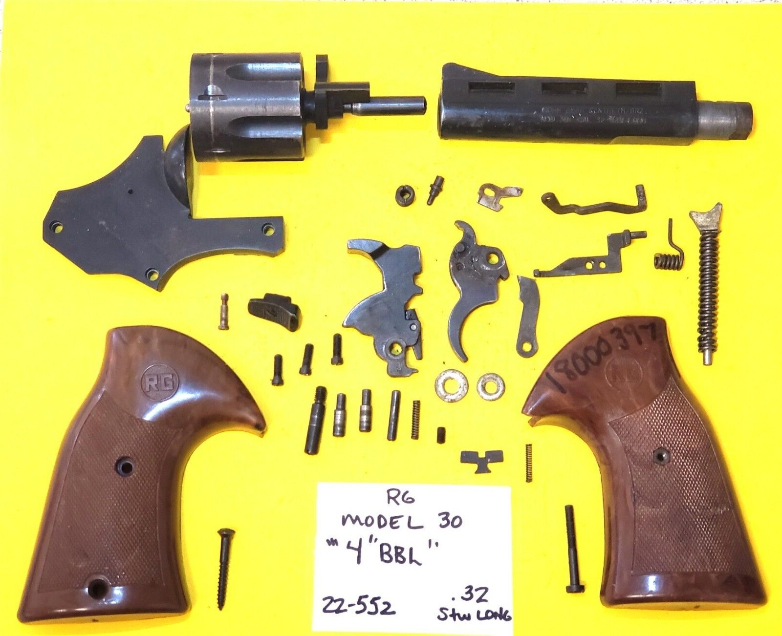 RG INDUSTRIES MODEL 30 IN 32 SW LONG CAL. GUN REPAIR PARTS ITEM 22552 eBay