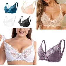 Ladies Bras Lingerie Lace Push Up Bra Underwire Bralette Underwear 36B-44DD