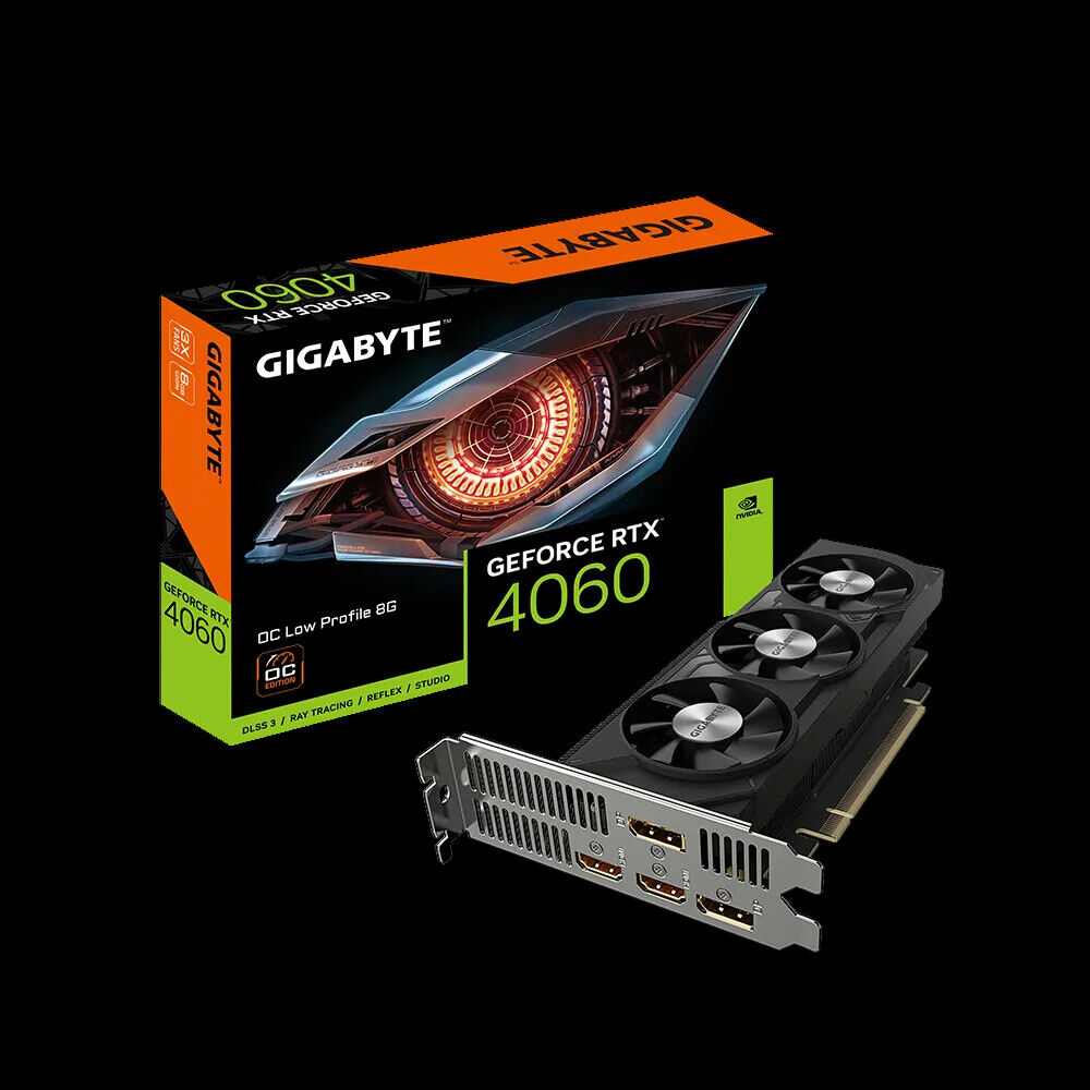 Trois Ventilateurs Pour La Gigabyte RTX 4060 OC Low Profile 8G