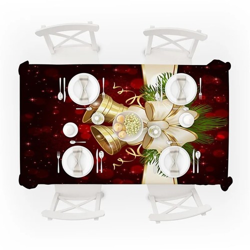 Mantel impermeable de Navidad para decoración de mesa fiesta antimanchas mesas decoración - Imagen 19 de 25