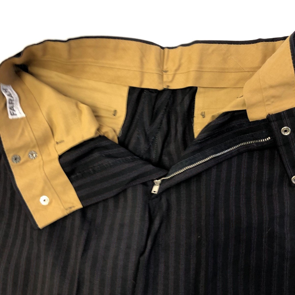 Vtg 50's Farah Men Black ROCKABILLY Buckle Trousers Red Vtg 50's Farah Men Black ROCKABILLY Buckle Trousers Red