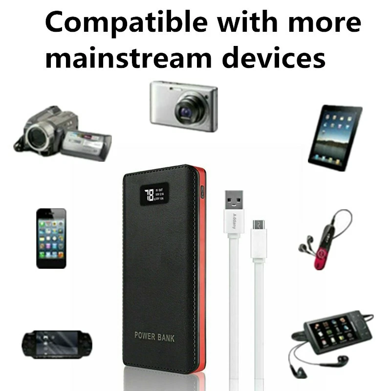 Paquete de batería de 1000000 mAh para chaleco térmico chaqueta pantalón bufanda banco de alimentación USB 5V/2.1A Foto 2 de 4