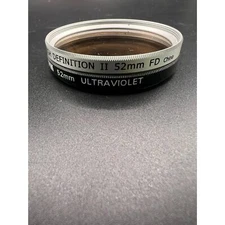 Opteka Camera Filter HD High Definition II 52mm Sunpak 52mm Ultraviolet 