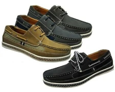 Mens Moccasins Driving Comfort Slip On Loafers Boat Shoes  