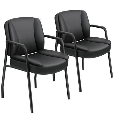 JUMMICO Office Guest Chair Reception Chair for Office Reception Lobby PU Leat...