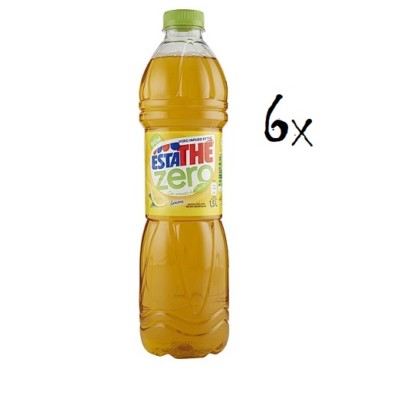 6x Ferrero Eistee Zitrone The' Limone  PET 1,5L  ESTATHE Zero tea ohne Zucker