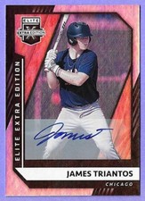 2021 Panini Elite Extra Edition Rookie Auto James Triatos Auto  #56