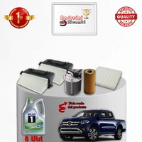 Kit Wartung 4 Filter Und ÖL Mercedes Klasse X 350 CDI 190KW 258CV Ab 2018