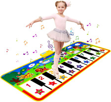 Piano Mat, 53'' x 23'' Musical Toys for Toddlers Floor Piano Touch Playmat,,,