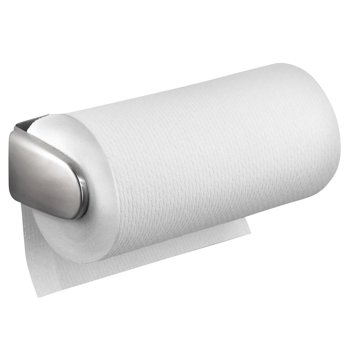 mDesign Metal Wall Mount Paper Towel Holder Dispenser for Kitchen