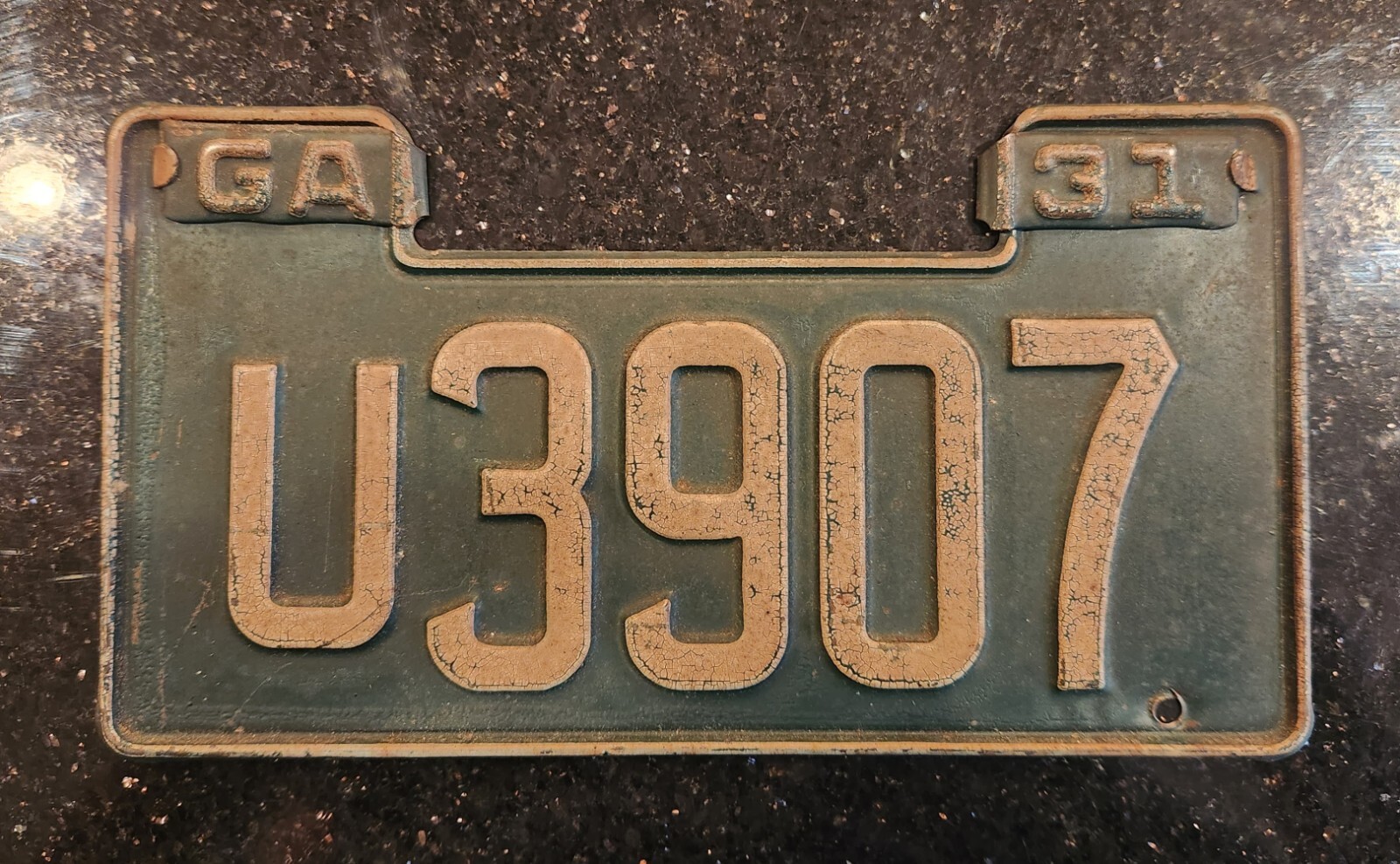 1931 License Plate tabs GA car tag vehicle automobile