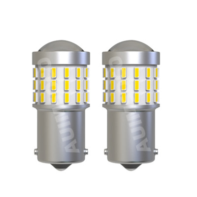 2x 1156 LED Turn Signal Light Bulb Error Free Anti Hyper Flash White 6000K A+++