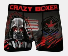CRAZYBOXER STAR WARS DARTH VADER EMPIRE SYMBOL MEN'S BOXER BRIEFS. LARGE