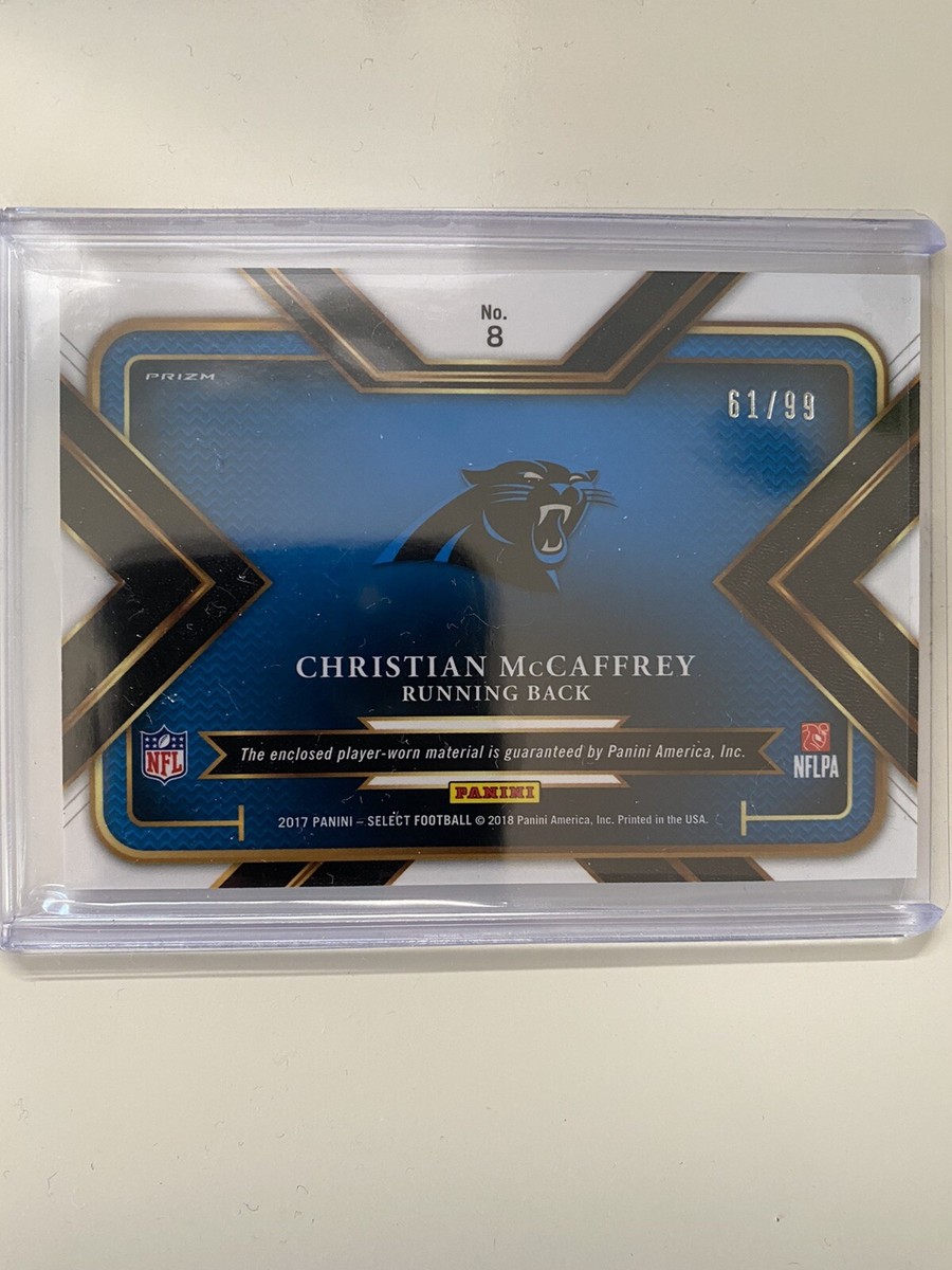 2017 Panini Select - Jumbo Rookie Swatches Christian McCaffrey #8