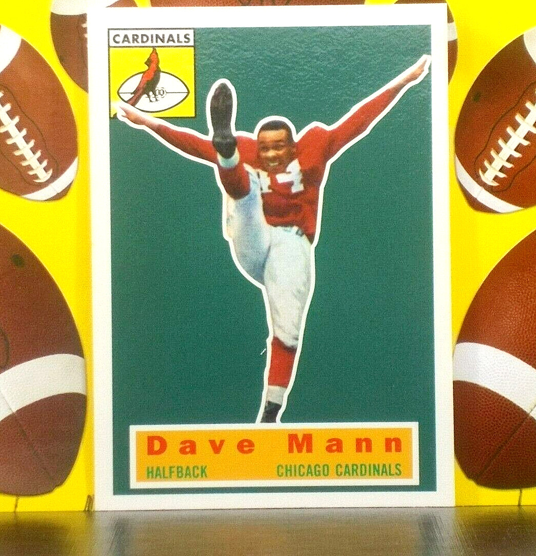 1956 TOPPS Football Archives Card #34 *** DAVE MANN *** Chicago Cardinals