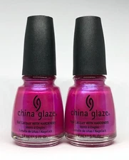China Glaze Nail Polish CARIBBEAN TEMPTATION 181 Duochome Magenta w Purple Flash