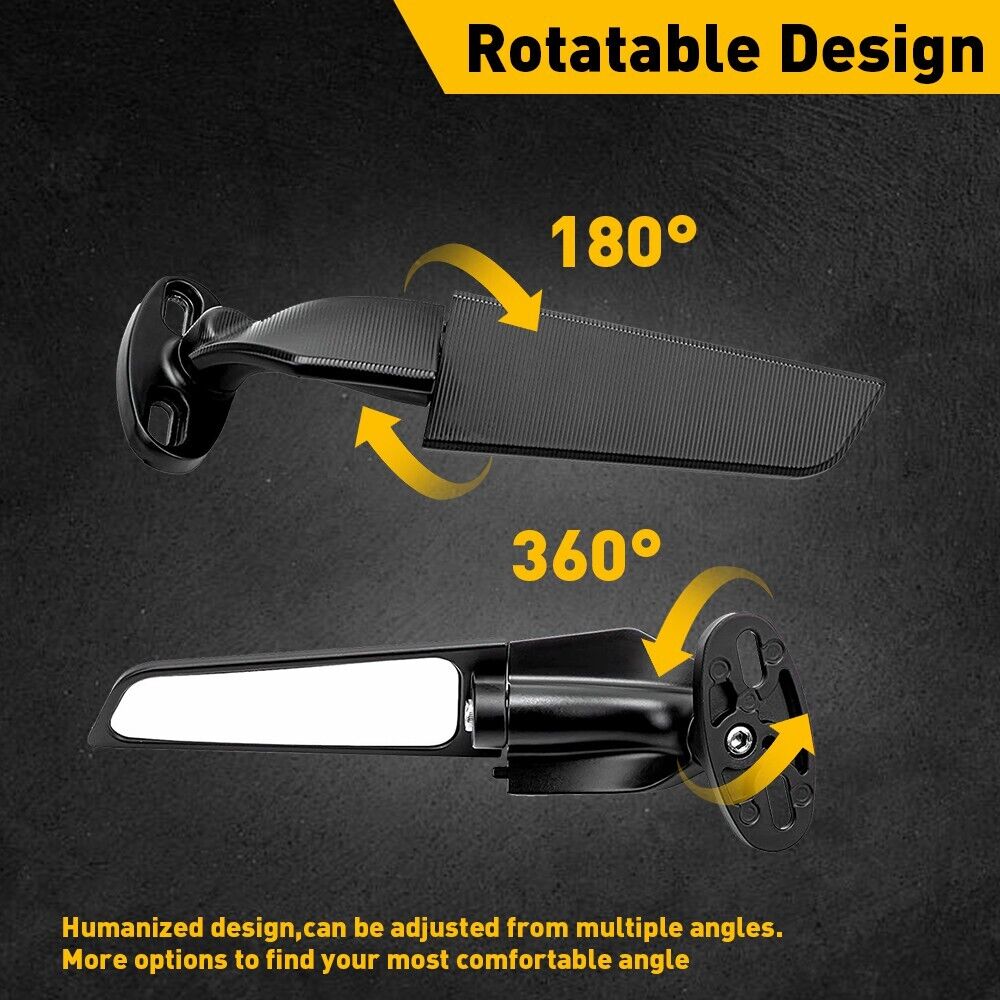 For Kawasaki NINJA ZX10R ZX6R Z636 ZX6RR Wind Swivel Wing For Kawasaki NINJA ZX10R ZX6R Z636 ZX6RR Wind Swivel Wing