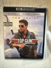 Top Gun (4k Ultra HD + Blu-Ray + Digital, 1986) Ton Cruise New Sealed