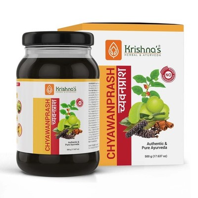 Krishna's Herbal Chyawanprash 500g | Preservative-Free | Boosts Immunity & Stami