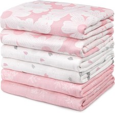 Receiving Blanket Boy Cotton Muslin Swaddle Blankets Girl Newborn Squares