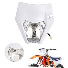 Dirt Bike LED Headlight,Motorcycle Head Light Kit Universal for EXC SXS white