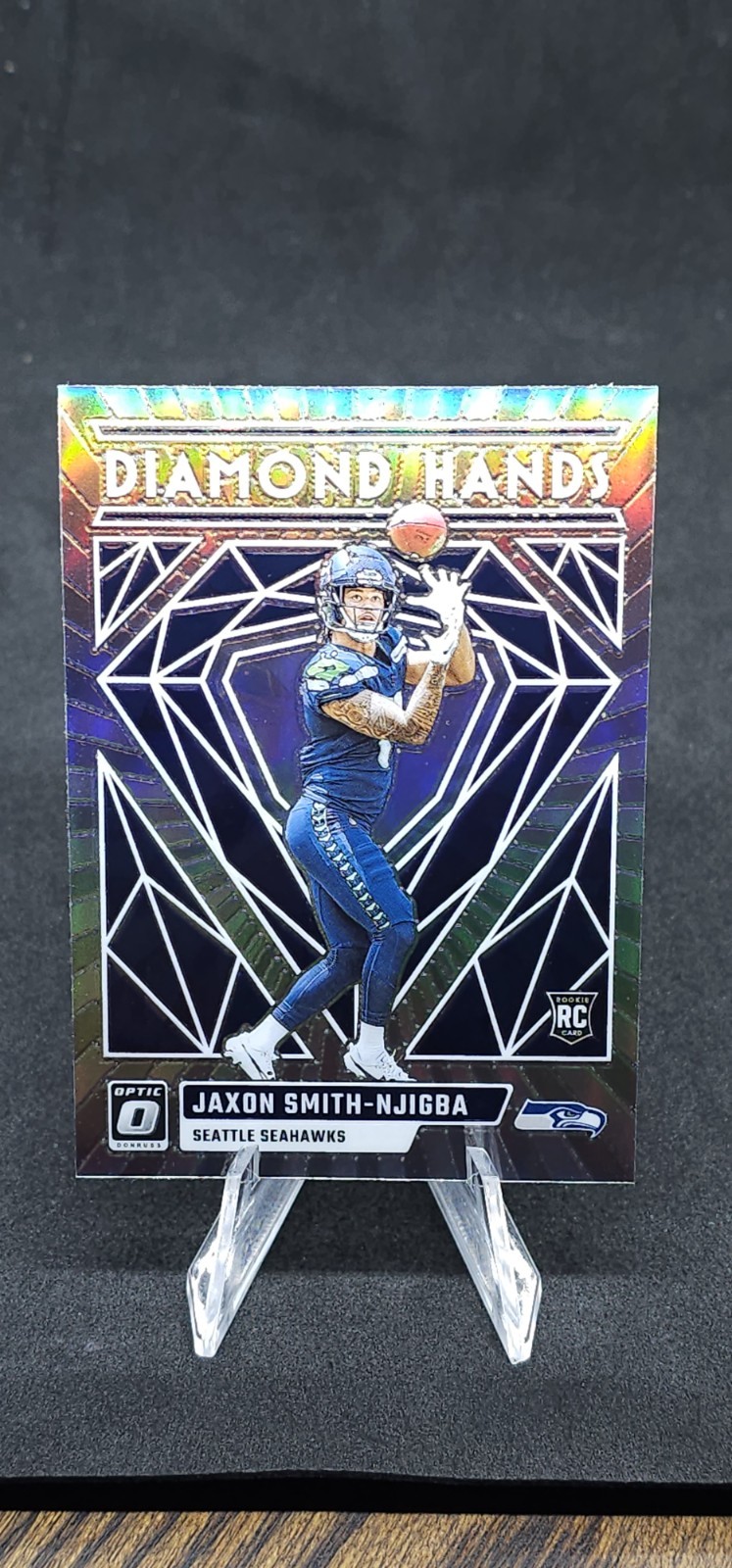2023 DONRUSS OPTIC JAXON SMITH-NJIGBA DIAMOND HANDS PRIZM RC DH-JSN-SEAHAWKS