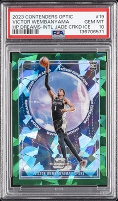 2023 CONTENDERS OPTIC HOOP DREAMS #19 VICTOR WEMBANYAMA 5/5 PSA 10