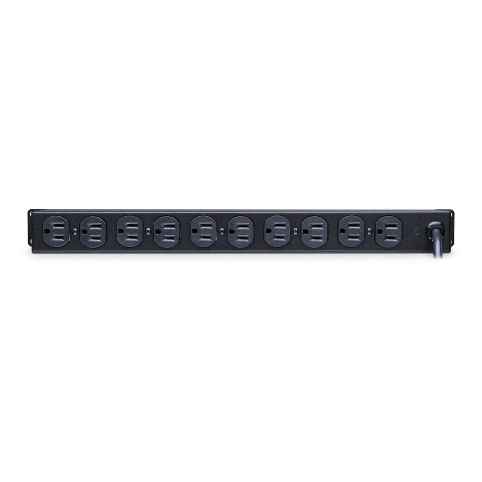 PDU 100-125V 15A 10 Outlets 15ft Power Cord 1U Rackmount - Image 3 of 4