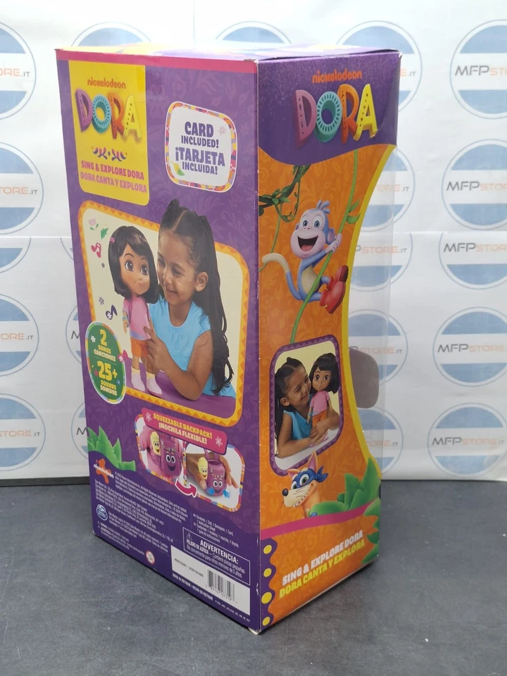 Dora l’Esploratrice Bambola interattiva 30cm canta e parla in INGLESE e SPAGNOLO - Immagine 4 di 4