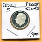 Gem 2022-S Proof Cameo (.999) Silver Roosevelt Dime - Free Shipping