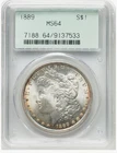 1889 P Morgan Silver Dollar PCGS MS-64 OGH