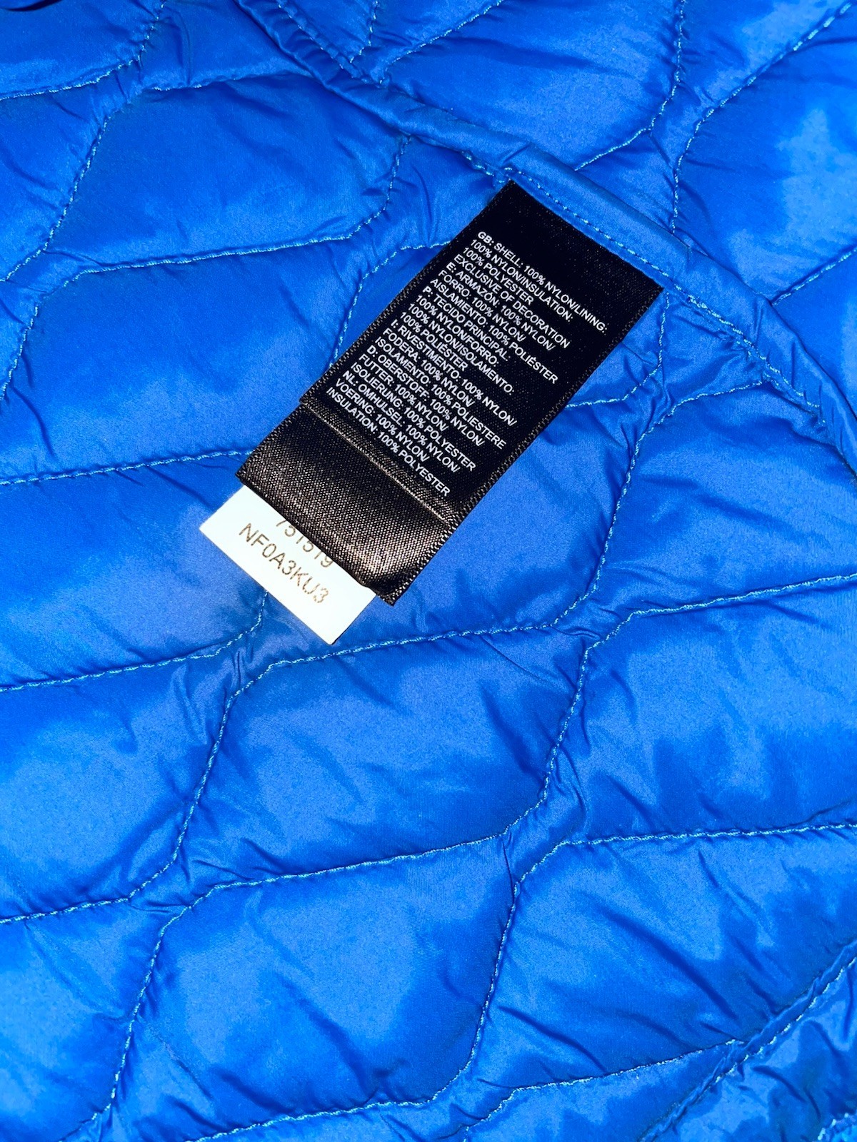 The North Face Purple Blue Quilted Thermoball Shell Jacket - Women’s Small Used thumbnail 5