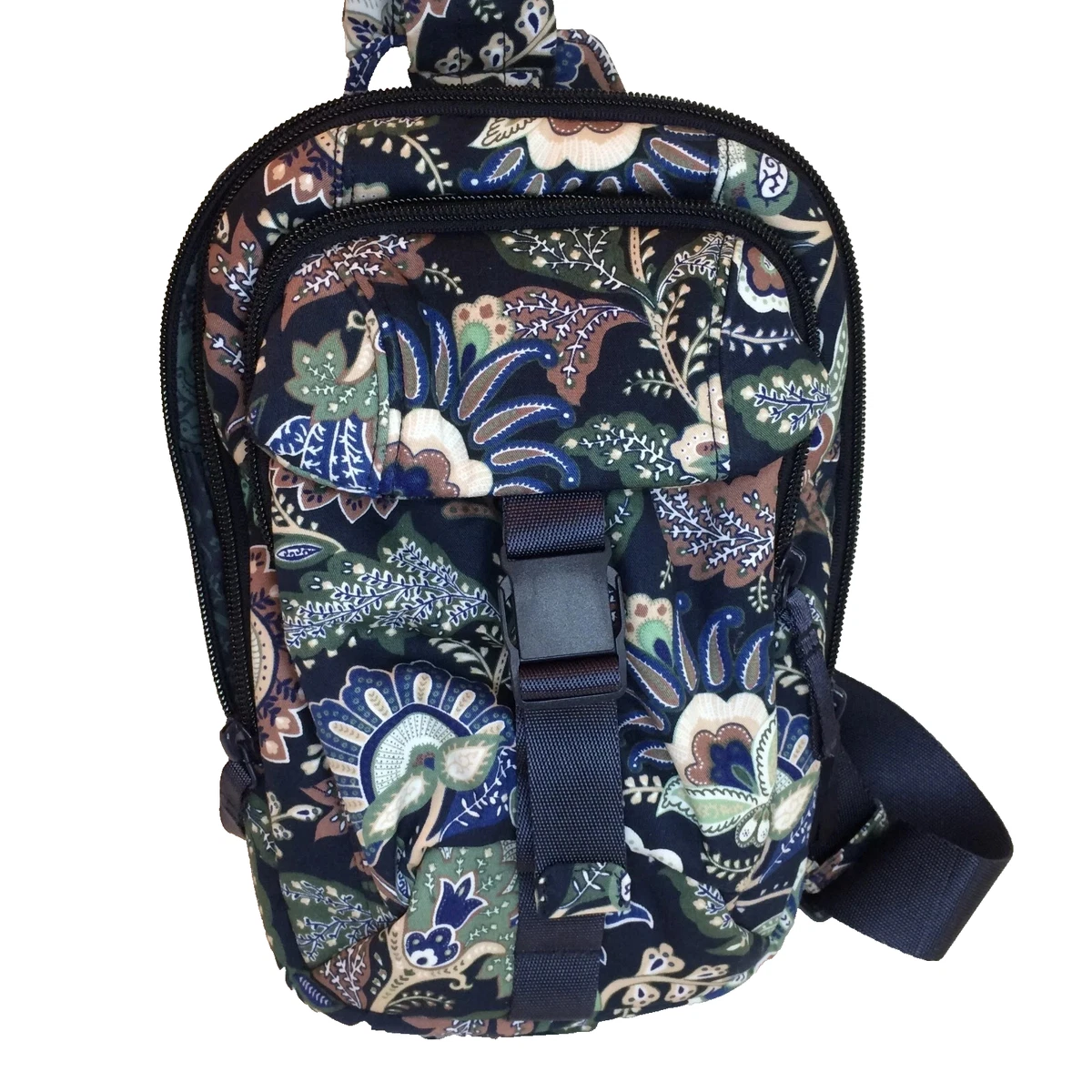 Vera Bradley Utility Sling Backpack Java Navy Camo NWT | eBay