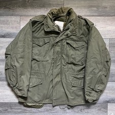 Vintage Alpha Industries Men's L OG-107 Military Field Jacket M-65 w/ Liner