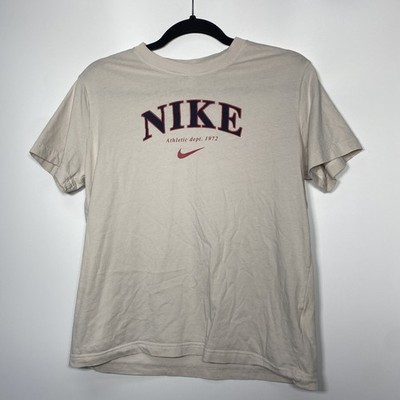 Nike Sportswear Trend Tee Kids Girls Sz XL X-Large Tan Beige Athletic Dept. 1972