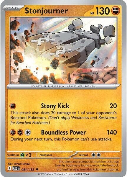 Stonjourner Reverse Holo Uncommon ME01: Mega Evolution 081/132 NM