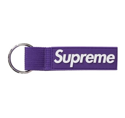 Supreme Webbing Keychain Purple FW20 NEW WITH TAGS