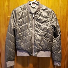 Lululemon Gray Non-Stop Bomber Jacket Reversible Size 4 Gently worn