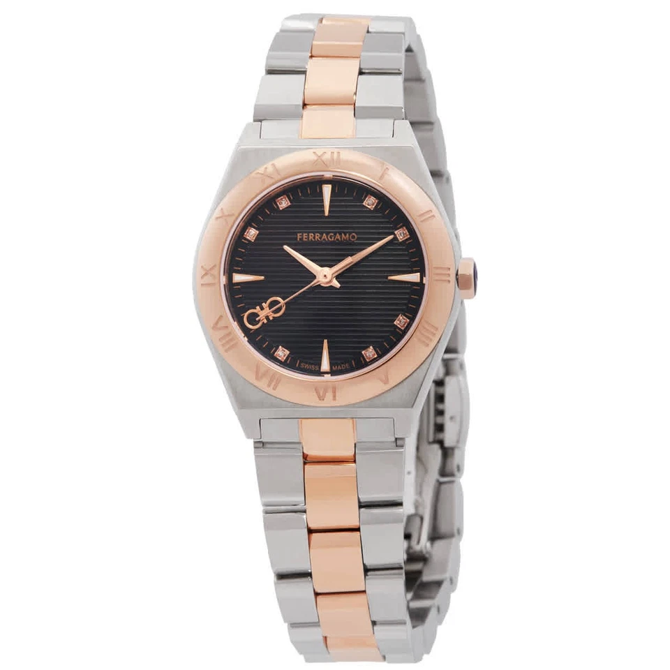 Reloj Ferragamo Vega Upper East cuarzo diamante damas SFKY00423