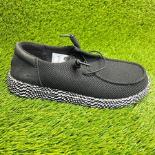 Hey Dude Wendy Funk Warped Geo Womens Size 8 Black Lilac Athletic Slip On Shoes