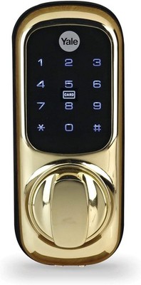 Keyless Lock Druckknopf, Yale - Keyless Connected Smart Türschlösser, Farbe Poli
