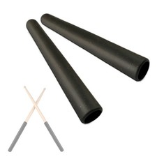 Cheerock Pack of 2 Rubber Drumsticks Grips, Non-Slip Drum Stick Wrap black