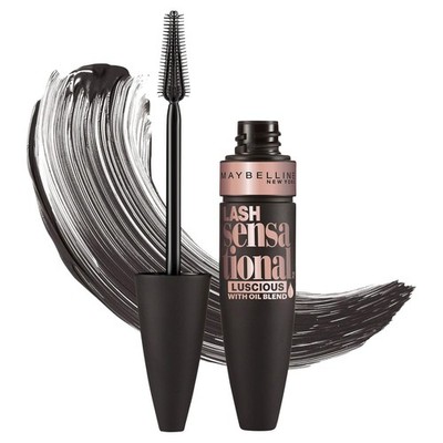 Maybelline Lash Sensational Luscious Washable Mascara 701 Blackest Black 0.32 oz