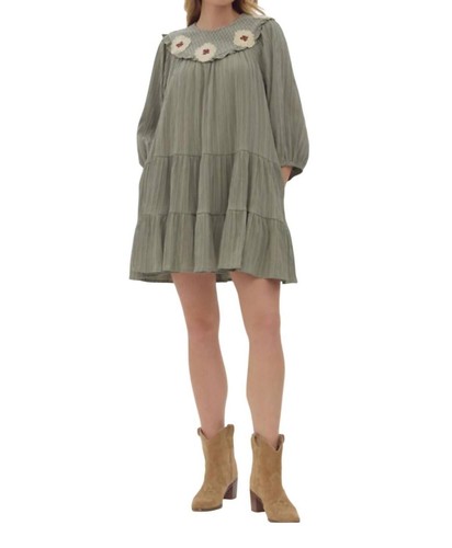 Entro button detail dress size L