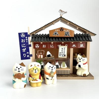 DECOLE Concombre Cat Food Miniature 4Pc Set Authentic Kawaii Cats